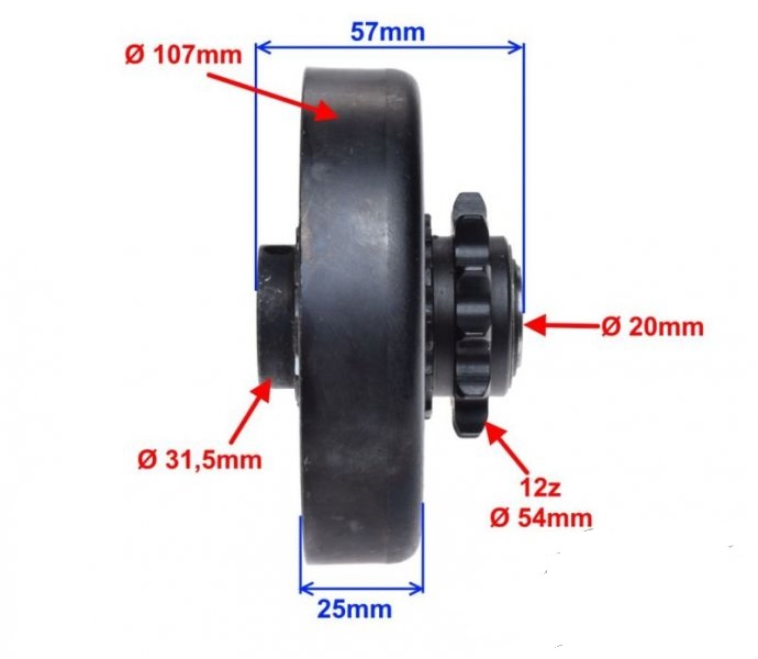 ЦЕНТРОБЕЖНАЯ МУФТА ДЛЯ LIFAN GOKART 160 200
