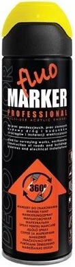 FARBA SPRAY MARKER FLUOMARKER 500ml ŻÓŁTY