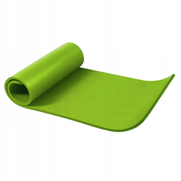 

Mata do jogi ćwiczeń fitness gruba 1,5 cm limonka