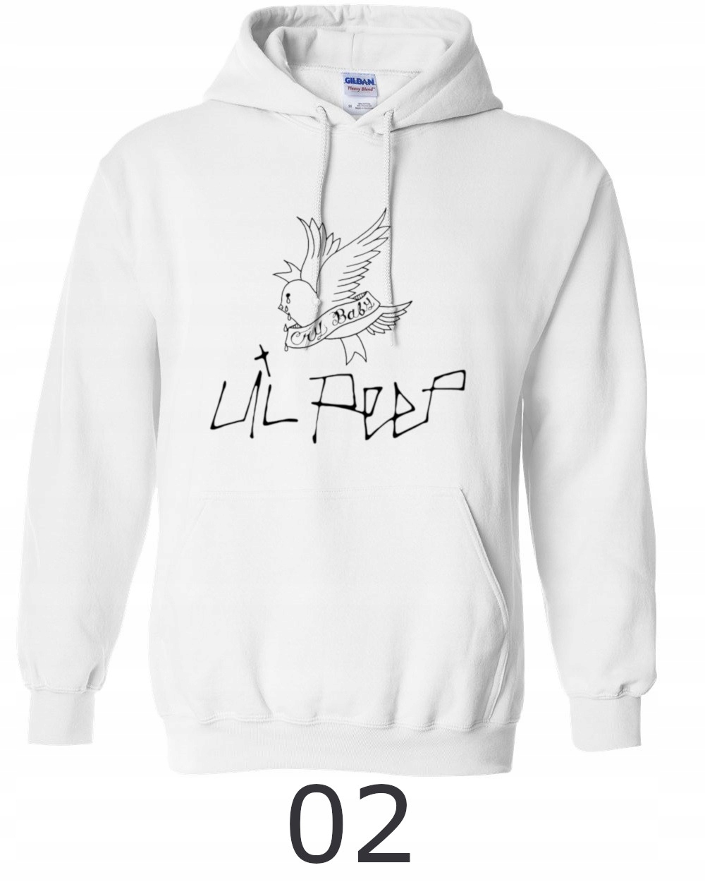 

LIL Peep Bluza Z Kapturem Cry Baby Duzo Wzorów M