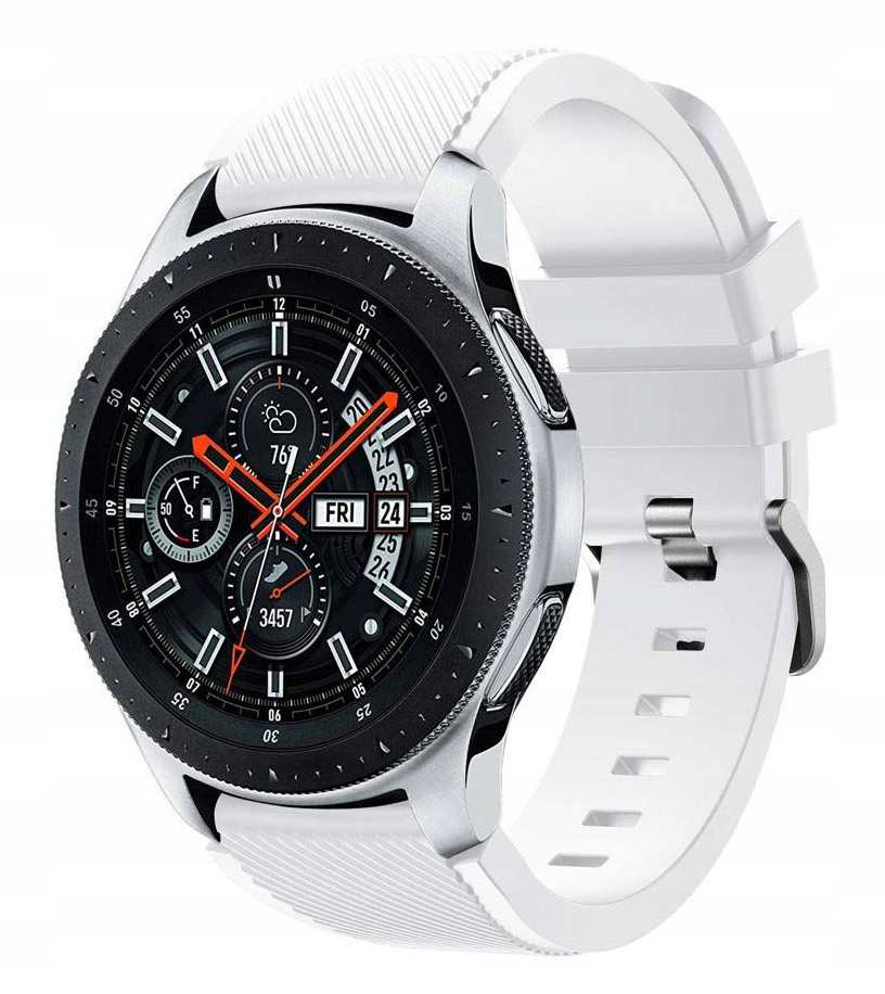 

Biały silikonowy pasek Samsung Galaxy Watch 46mm