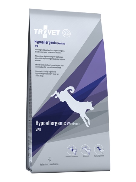 Levně Trovet Dog Vpd Hypoallergenic Venision 3 kg Zvěřina pro psy