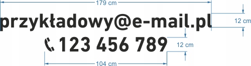 Wodoodporne naklejki napisy LITERY / CYFRY samoprzylepne 12 cm Marka inny