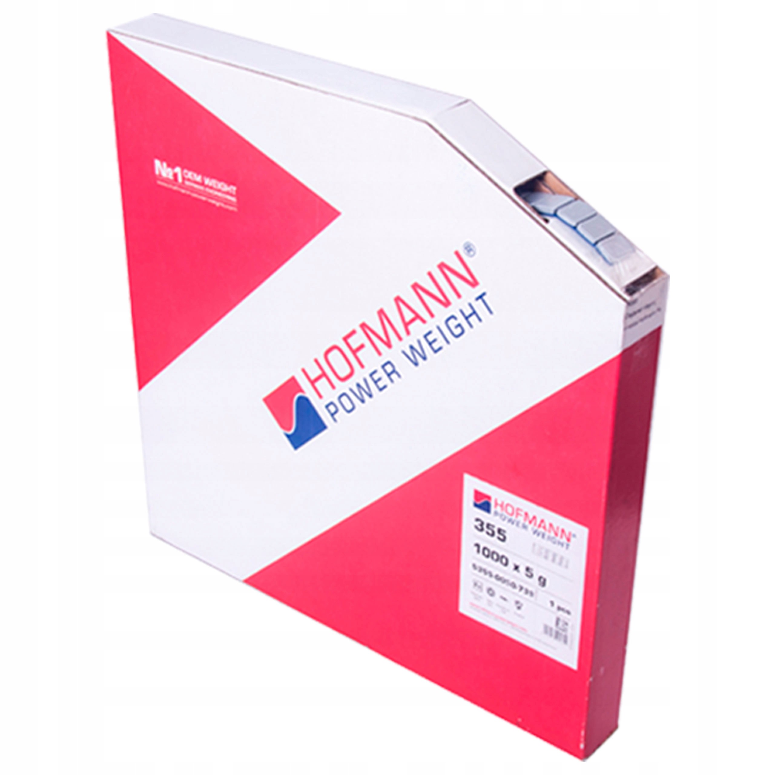 Hofmann 355 ciezarki klejone rolka 5kg srebrny