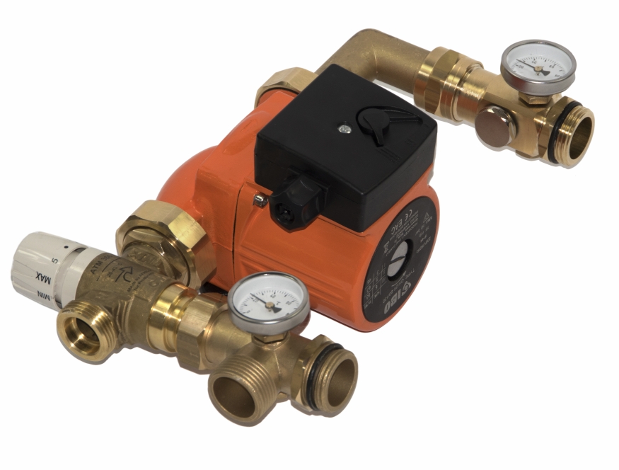 Rozdzielacz 4 obw. z Grupą Pompową do Podłogówki Kod producenta INSTAL-HURT