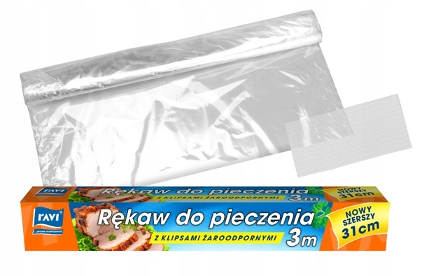 

Rękaw Do Pieczenia 3 m Z Klipsami