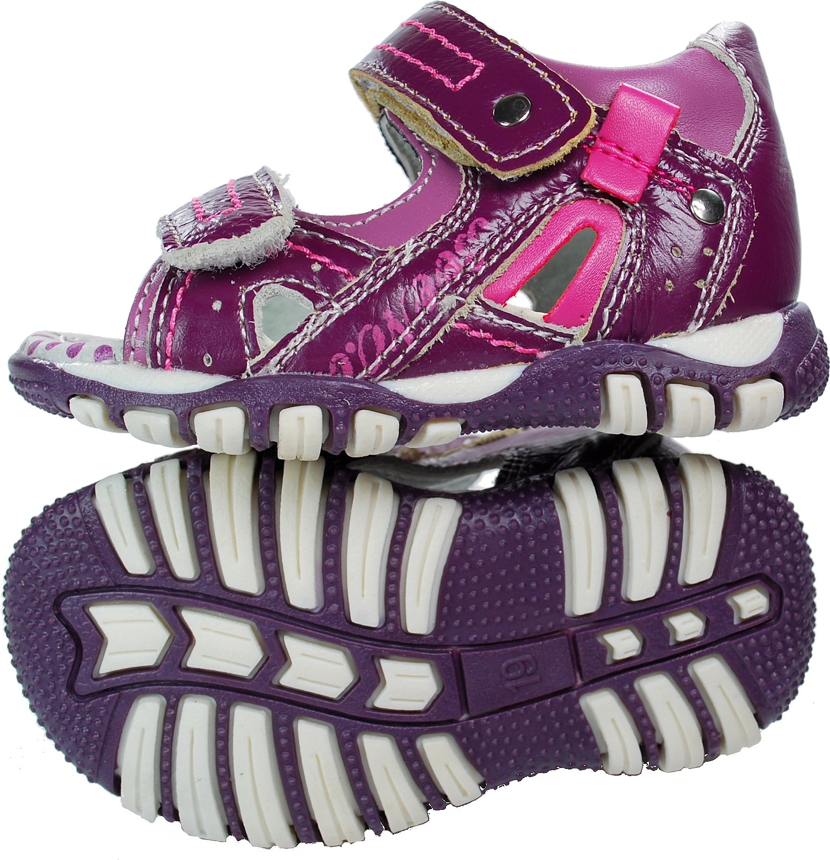 SKÓRZANE Profilowane sandały 2237 r. 19 Płeć Dziewczynki