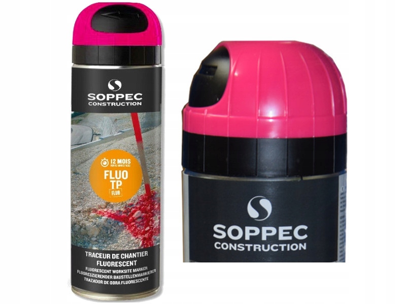 

Farba Geodezyjna Spray Soppec Fluo T.p. 1szt 500ml
