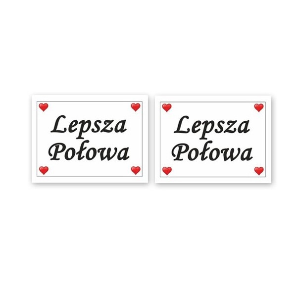 

Zabawne naklejki na buty obuwie ślub 2 szt.