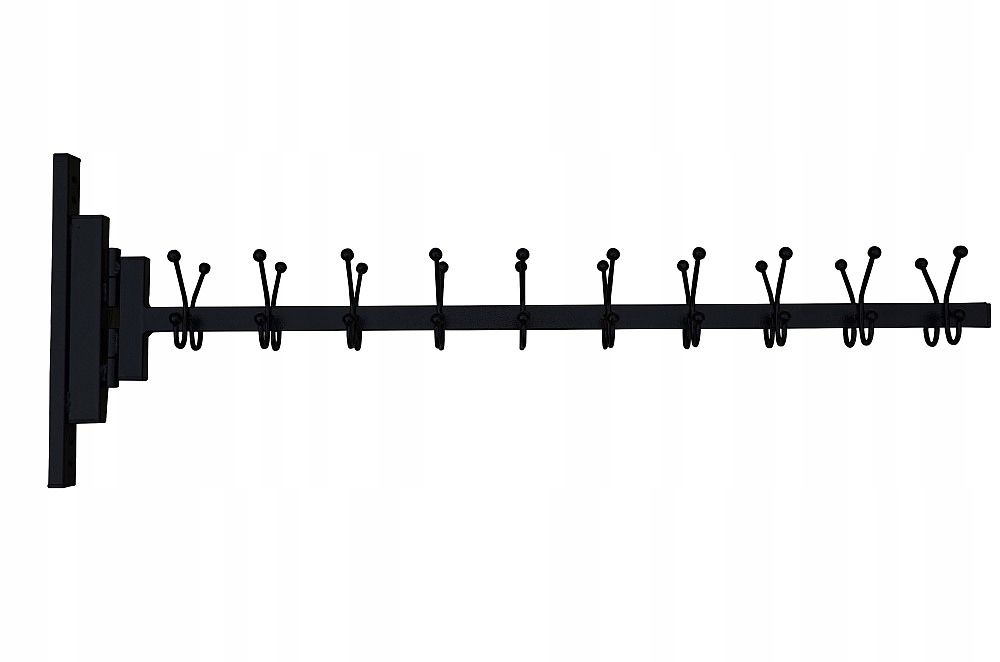 

Wieszak Szatniowy Metalowy Obrotowy Szatnia 100 CM