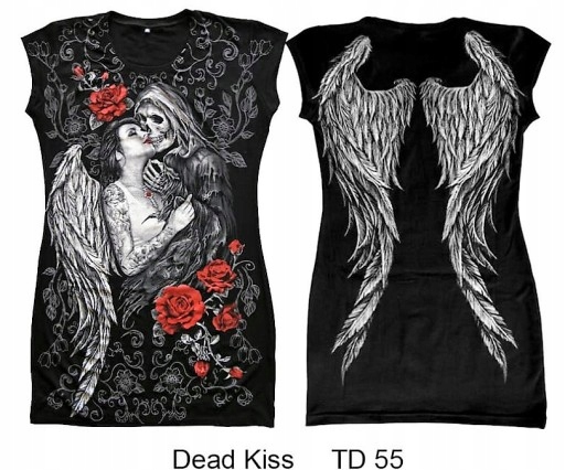 

Bluzka Gothic koszulka tunika Dead Kiss TD55 Xs