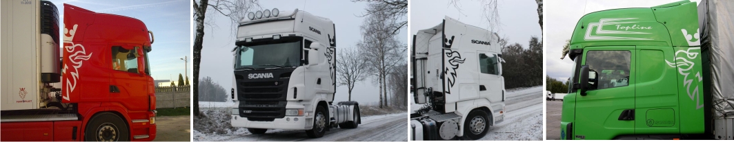 NAKLEJKI SCANIA GRYF 75 x 170 cm gratis Manufacturer Rozglos