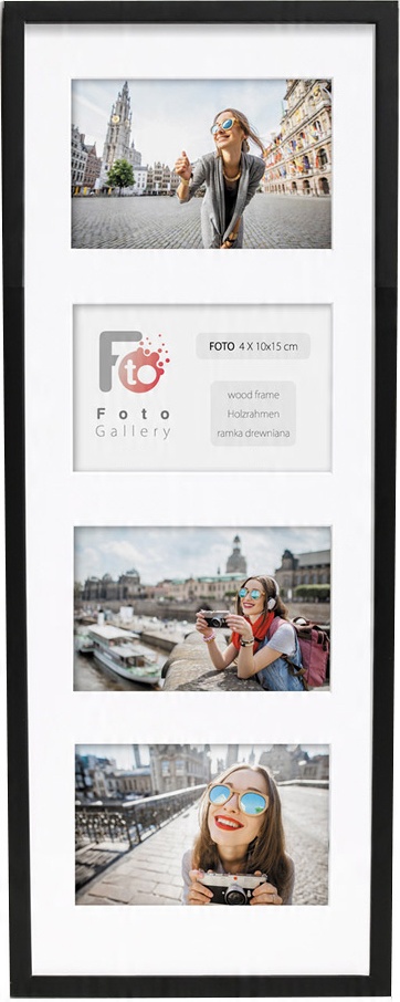

Foto Galeria Na 4 Zdjęcia A6 10x15 CM Ramka Czarna