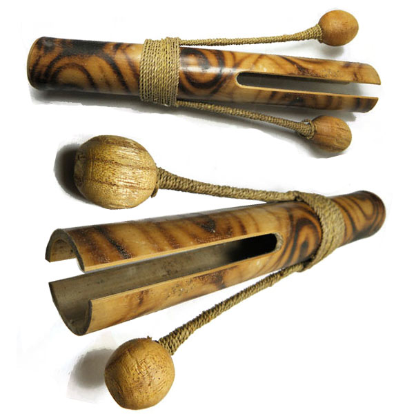 

Klekotka Instrument z Bambusa Marakas Rękodzieło