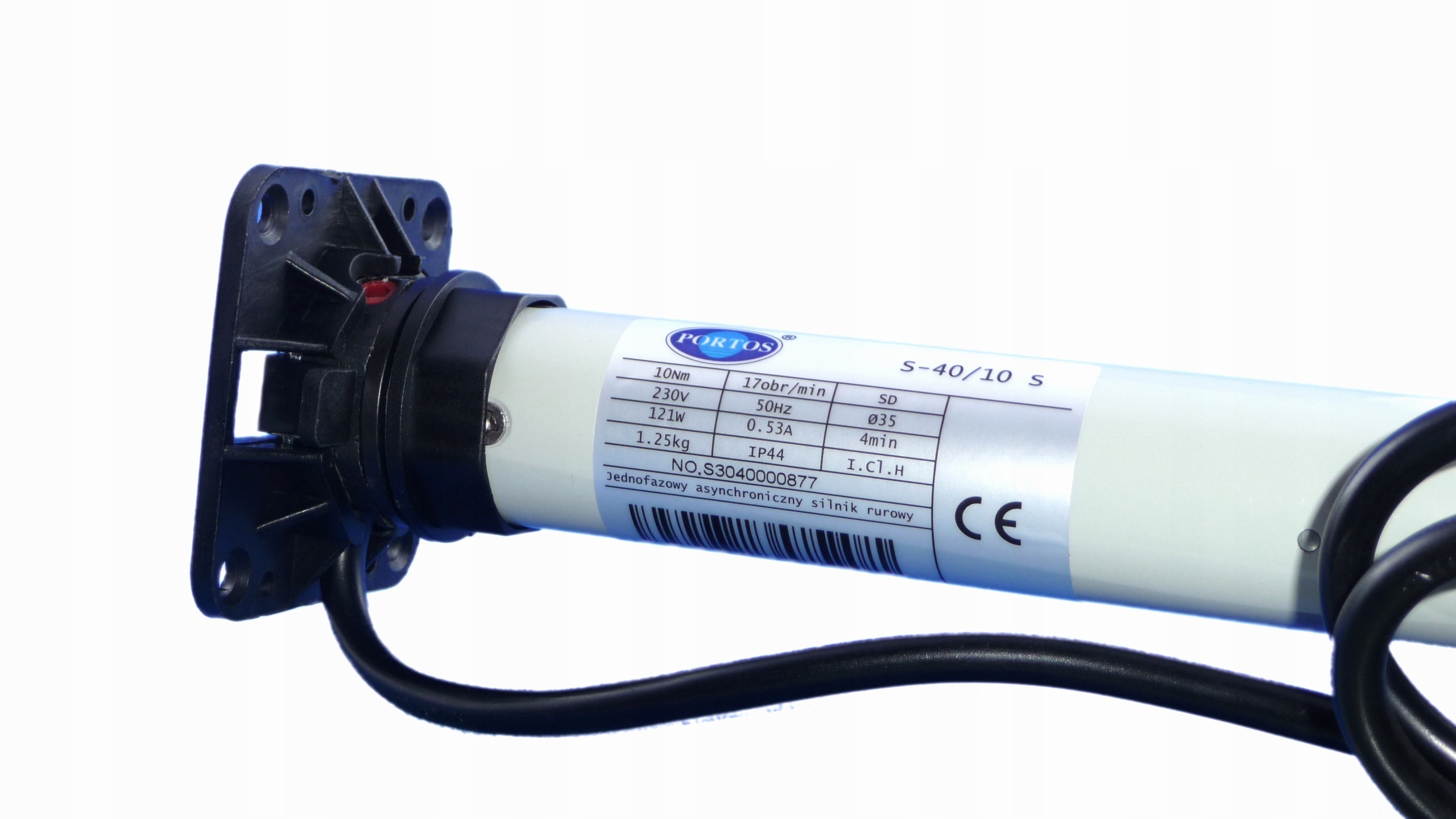 Silnik/napęd Rolet Zewnętrznych 10NM FI40 Krótki 37CM Portos Nowymodel