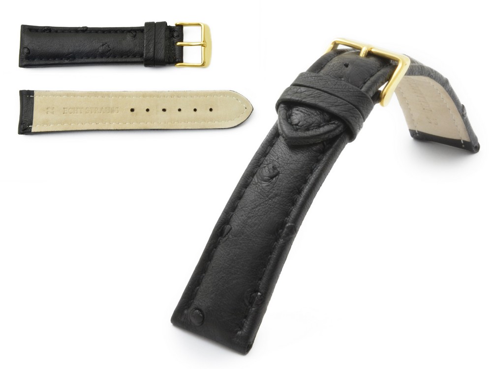 Pravý Pštros – Pásek Emu Gold 20 MM