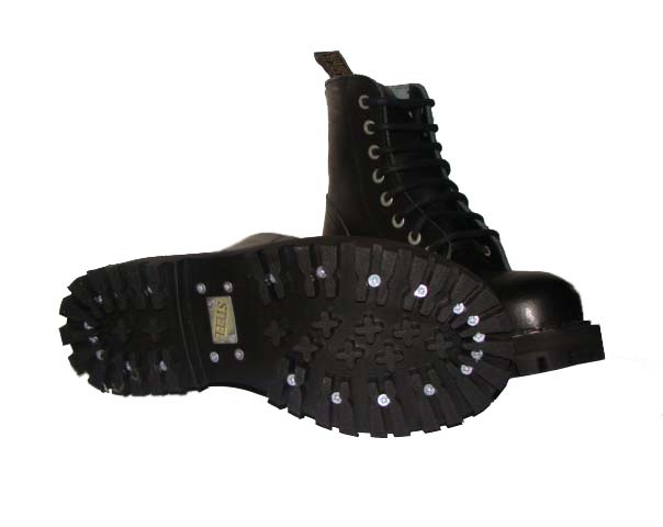 GLANY STEEL 8-holes SKÓRZANE ORYGINAŁ Rozmiar 43 Kolor czarny