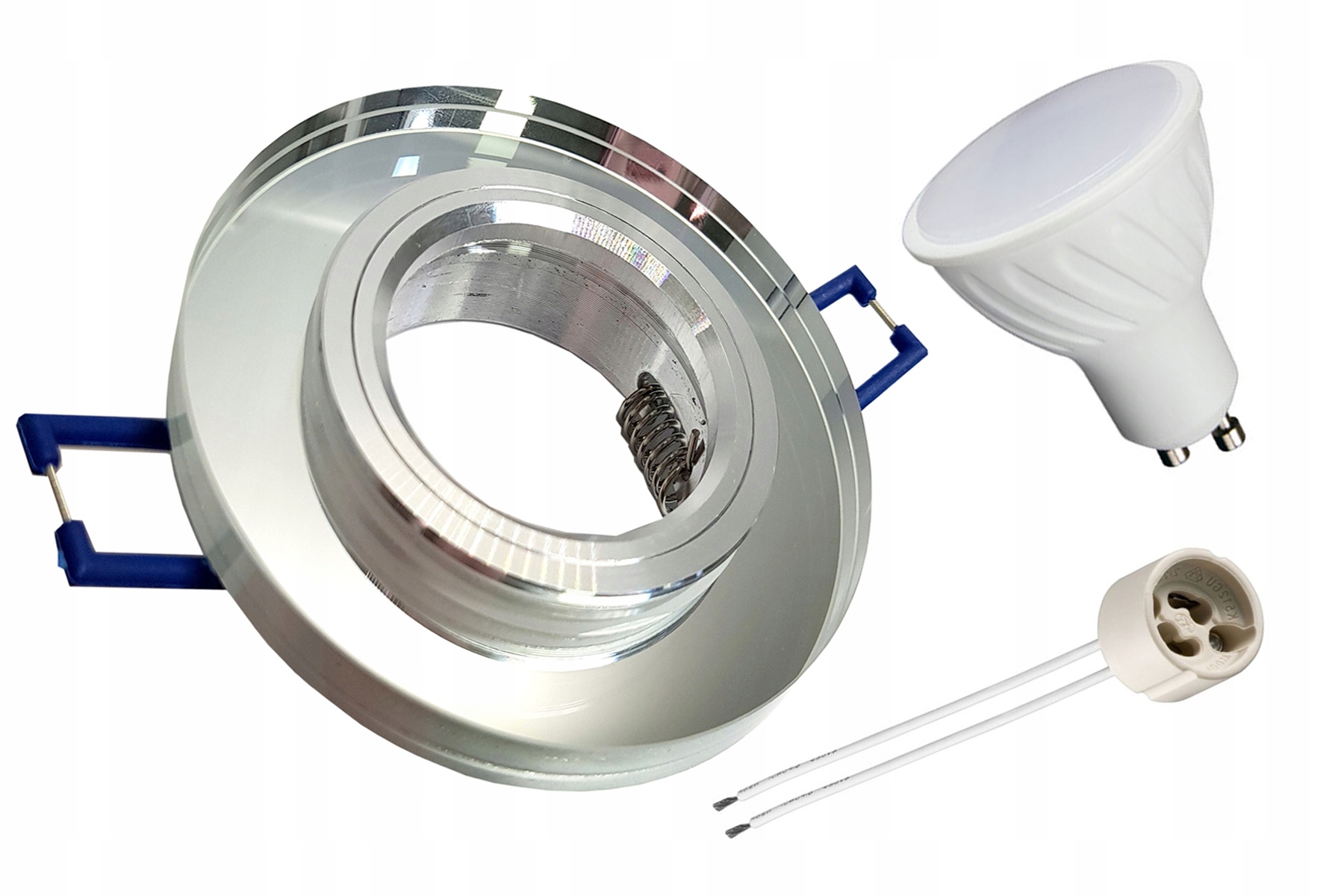 

Zestaw oprawa halogenowa Szklana Led GU10 10W