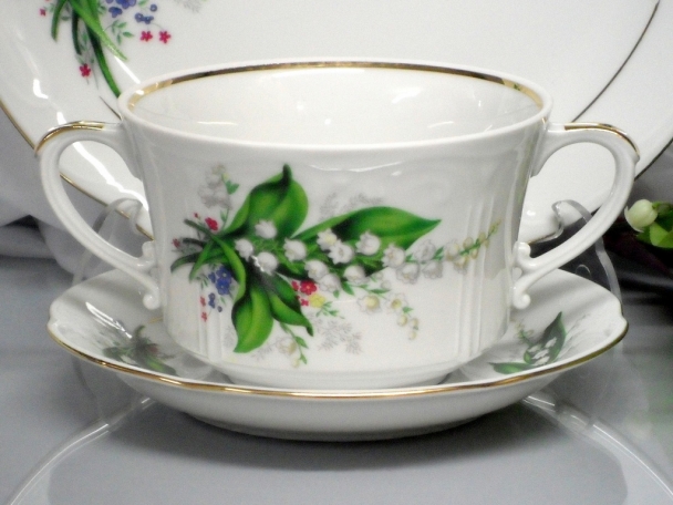 080 BULIONÓWKA 400 SPODEK Kwiat Konwalii KAMELIA CHODZIEŻ MALCER PORCELANA Kod producenta K-210-080-2-40