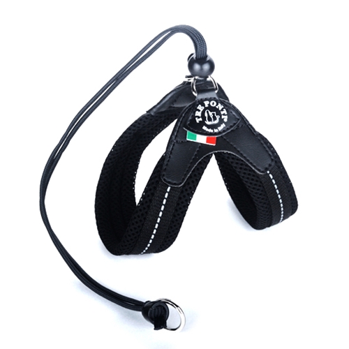 

Szelki małe 34-44cm Miękkie czarne Tre Ponti