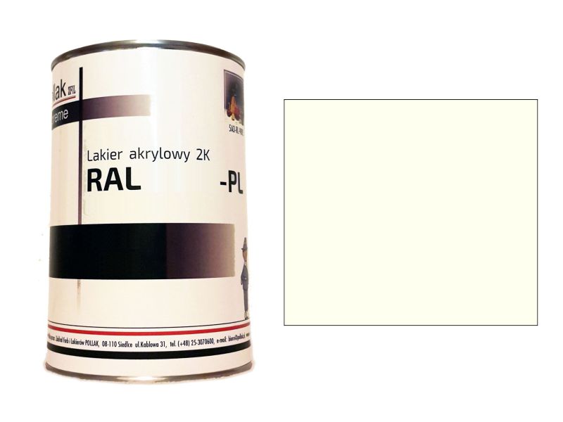 Lakier Akrylowy 2K RAL 9001 BIALY KREMOWY 4 L
