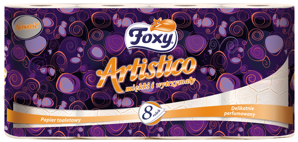

Foxy Papier Toaletowy Artistico 8R 2W! Pomarańcz