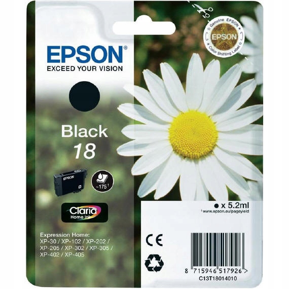 

Tusz org. Epson T1801 Bk XP302 XP305 XP402 XP405