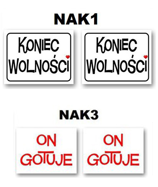 Śmieszne Naklejki na Buty Ślub -- 2szt-- 26 Wzorów EAN (GTIN) 5901157452191