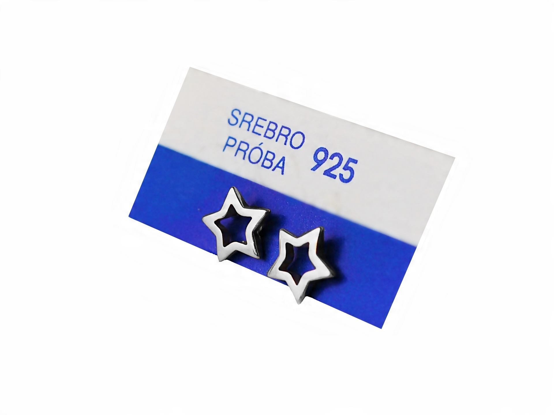 

PR.925 Srebrne Kolczyki Gwiazdki Star Celebrytki