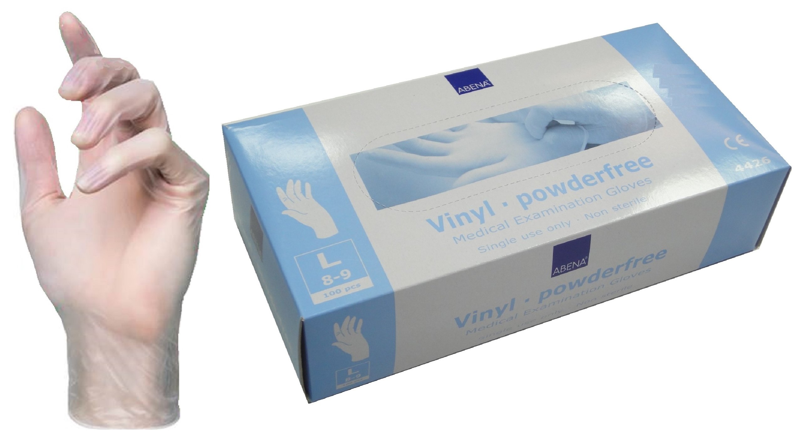 

Rękawice Vinylowe L Abena Pudrowane A100