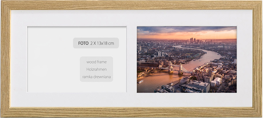 

Foto Galeria Ramka Na 2 Zdjęcia - Rama 18x45 CM
