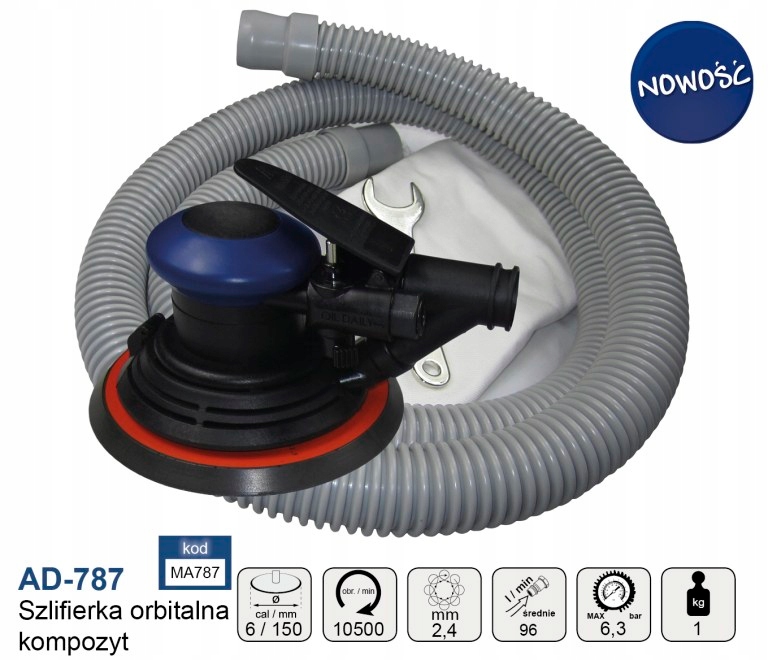 Szlifierka pneumatyczna ADLER 6 AD 787 Producent code 07 02 4002