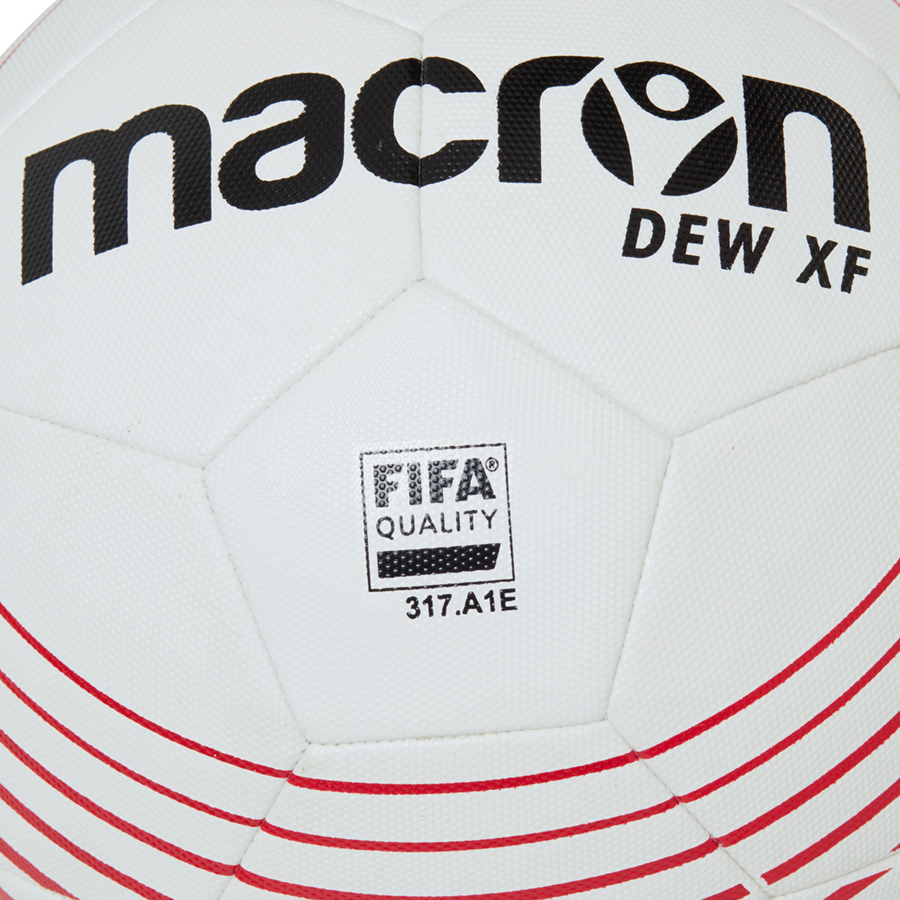 12x Piłka nożna meczowa MACRON DEW 5 FIFA QUALITY Łączenie zgrzewana termicznie