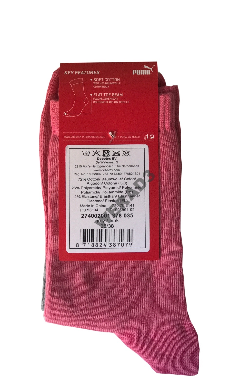 PUMA SKARPETKI DAMSKIE ROZM.35-38 NOWE 2-PACK Marka Puma