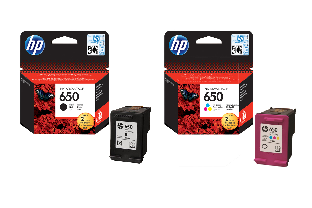 Nová Originální Sada Inkoustů Hp 650 1515 2545 2645 4645