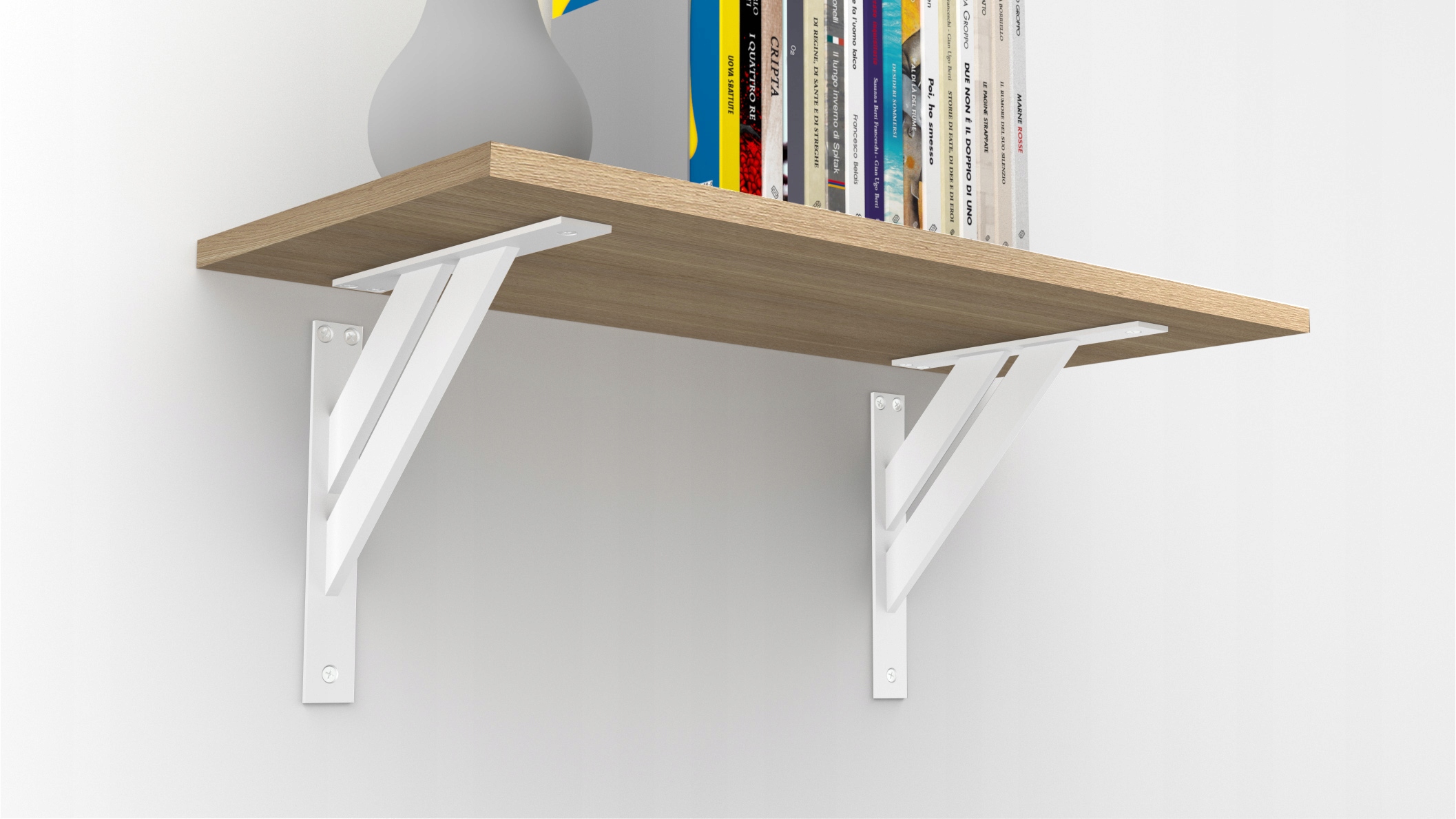 WSPORNIK PÓŁKI 4-ELEMENTOWY 240MM BIAŁY (2 SZT.) Marka Fest