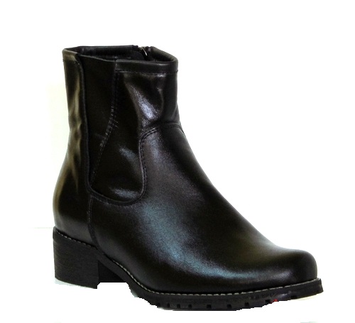 Kozačky_dámské_~ Imunzi ~_kůže_lícová__kotníkové BOTY_36