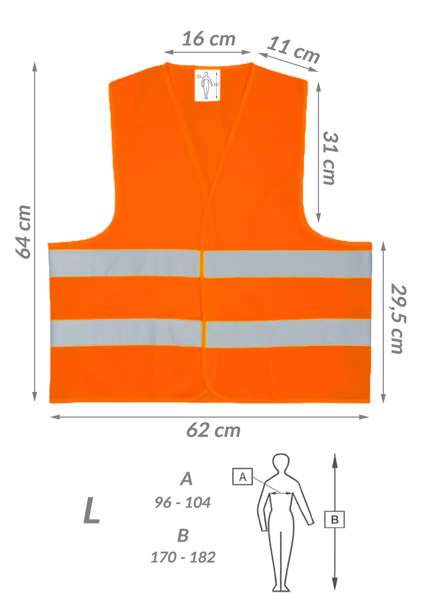KAMIZELKA ODBLASKOWA L OSTRZEGAWCZA DROGOWA ROWER Marka inna