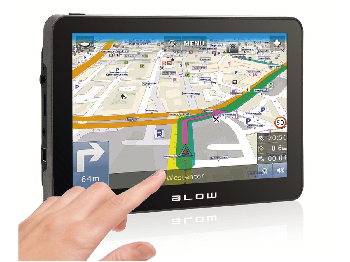 Навигация BLOW GPS720 7 дюймов карты ЕС RU BLUETOOTH цвет черный