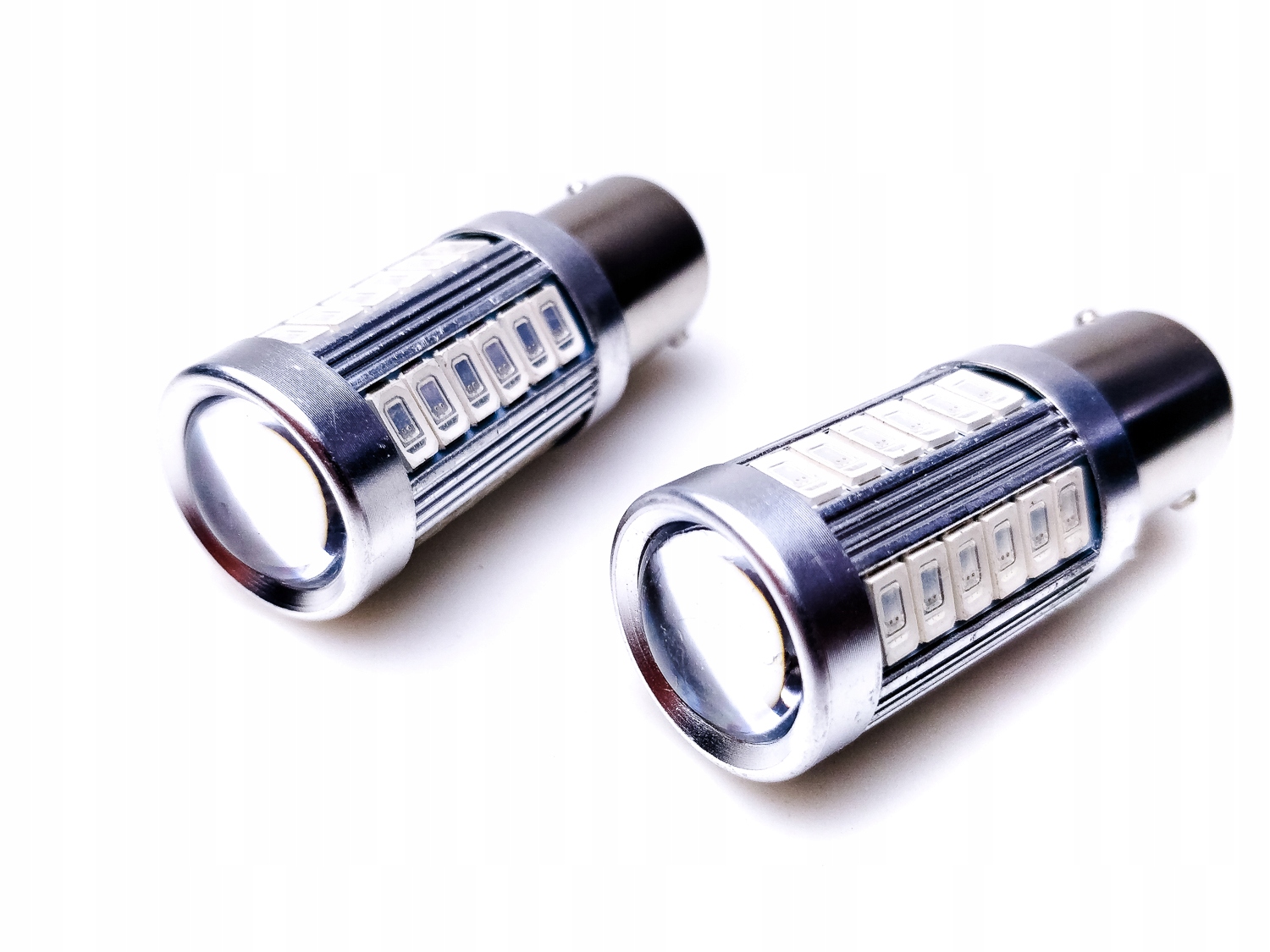 LED ŻARÓWKA P21W/5W BAY15D ŚWIATŁO STOPU CZERWONA Podstawa BAY15d