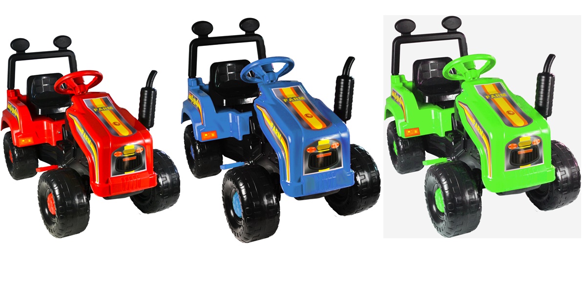 OGROMNY TRAKTOR TRAKTOREK NA PEDAŁY Z PRZYCZEPKĄ. Marka bj