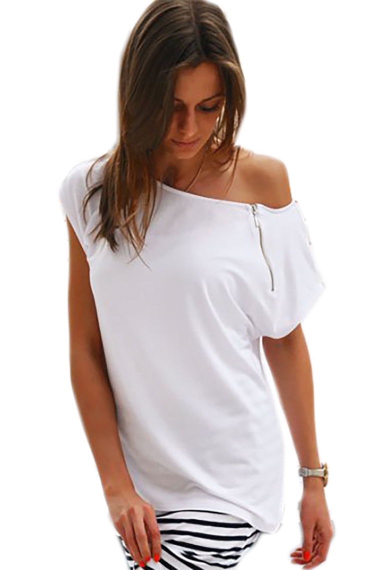 

MIKOS*Luźna bluzka kimono Lux Zip Streetowy Styl X