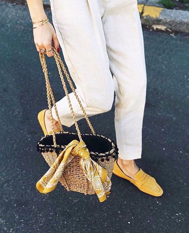 ZARA BASIC torebka koszyk basket jemerced 4828/204 Wielkość mała (nie mieszcząca A4)