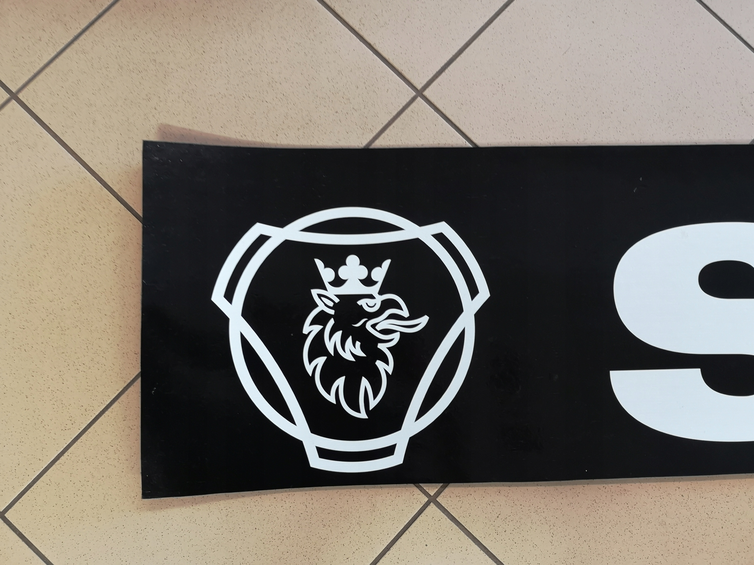 Chlapacz fartuch naczepy przyczepy SCANIA czarny Installation side Rear