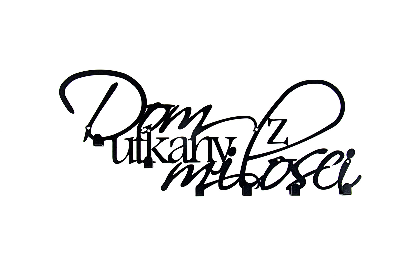 Nástěnný věšák na oblečení Dům Utkaný Z Lásky