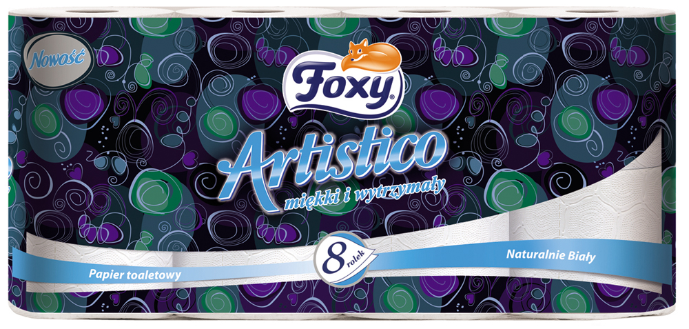 

Foxy Papier Toaletowy Artistico 8R, 2W! Biały