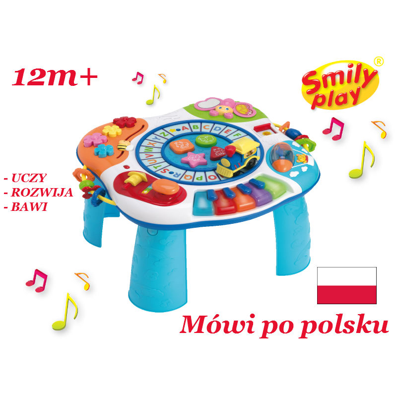 SMILY PLAY STOLIK MUZYCZNY STOLICZEK EDUKACYJNY PL Marka Smily Play