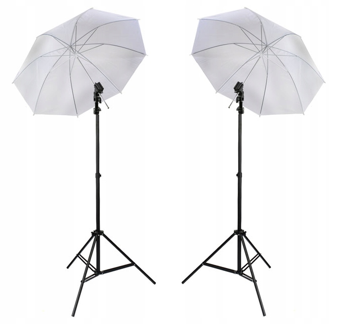 Reportážní Sada Pro Blesky 2 Deštníky 2 Stativy 2 Držáky