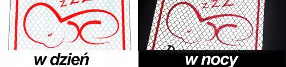 NAKLEJKA ODBLASKOWA WHITE OSTRZEGAWCZA DZIECKO Producent Inny