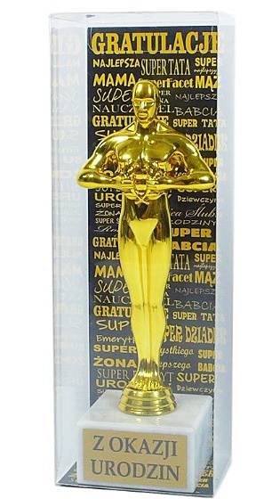 

Statuetka życzenia Urodziny Gratulacje